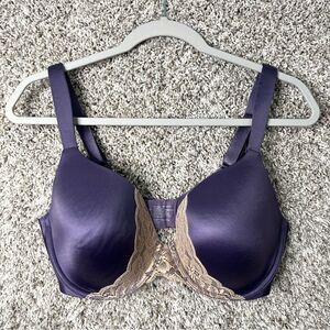 Soma Bra Women’s 36DD Purple Enhancing Shape Full Coverage Lace Trim